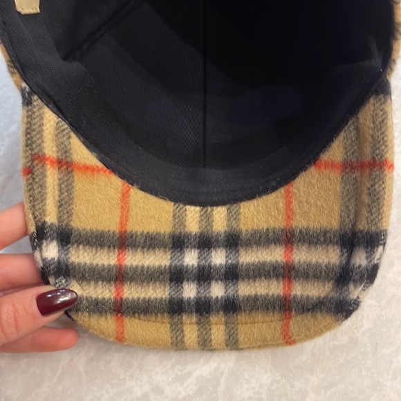 Authentic wool Burberry check baseball cap. Like new condition. - Picture 7 of 11